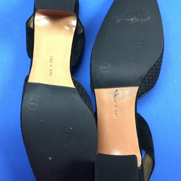 Ferragamo Black Leather Heels Slingbacks 8.5 AA - Picture 8 of 8